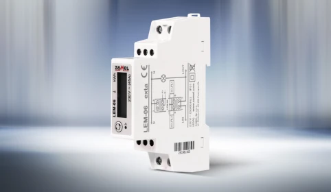 Licznik energii ZAMEL LEM-06 – 1-fazowy z Modbus i pomiarem dwukierunkowym