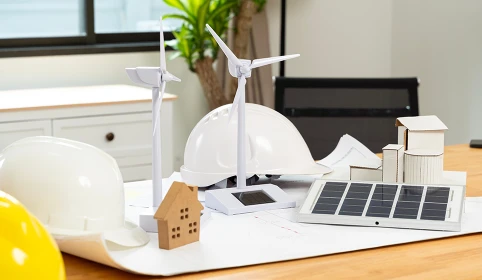 Dom z turbiny wiatrowej