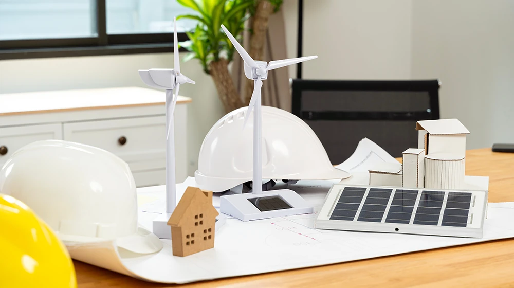 Dom z turbiny wiatrowej