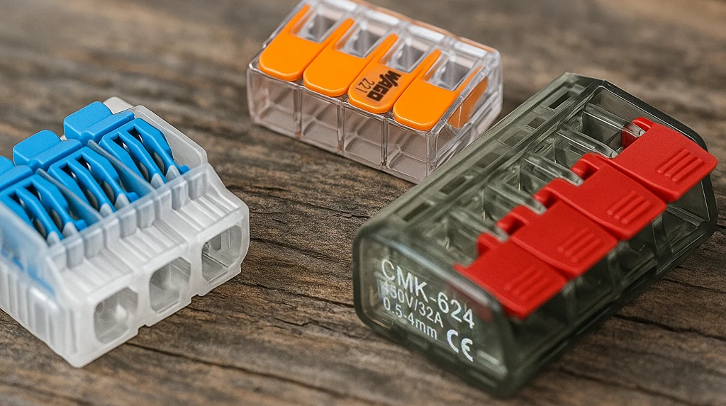 Najlepsze szybkozłączki do przewodów linkowych – porównanie WAGO, Simet i Elektroplast