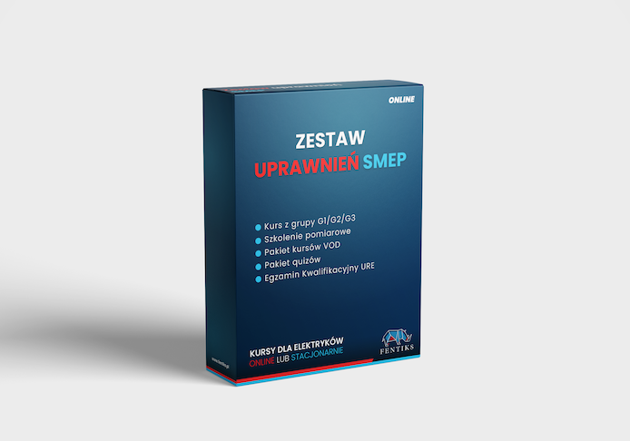 Szkolenie pomiary elektryczne online SMEP/SEP, następnie szkolenie G1/G2/G3 w formule online (ok. 3 godziny) oraz egzamin kwalifikacyjny URE przed Państwową Komisją Kwalifikacyjną – uprawnienia elektryczne G1, ciepłownicze G2, gazowe G3 oraz pomiary