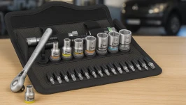 Kompletny zestaw narzędziowy - 28 części - WERA Zyklop Metal 1/4″