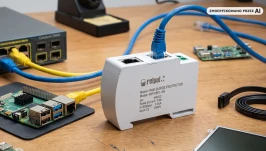 RELPOL RSP-05P1-DIN PoE LAN – ochrona przepięciowa dla sieci Ethernet i urządzeń PoE