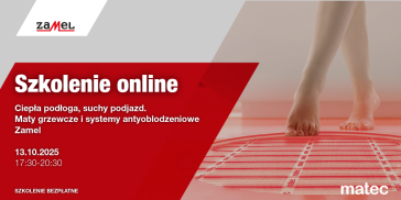 Matec - Ciepła podłoga, suchy podjazd - Maty i folie grzewcze oraz systemy antyoblodzeniowe Firmy ZAMEL