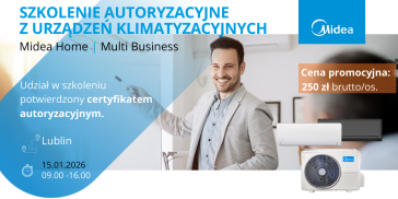 Szkolenie autoryzacyjne z urządzeń klimatyzacyjnych Midea Lublin