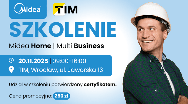 Szkolenie autoryzacyjne z urządzeń klimatyzacyjnych Midea