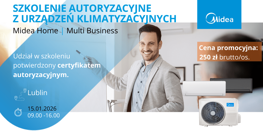 Szkolenie autoryzacyjne z urządzeń klimatyzacyjnych Midea Lublin