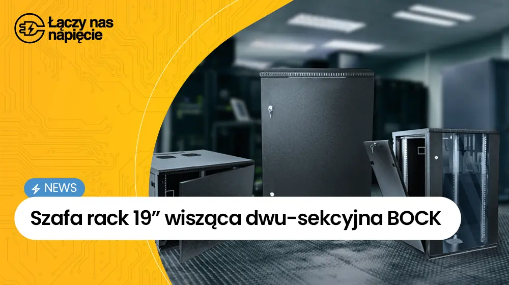 Szafa rack 19″ BOCK z otwieranymi bokami – idealna do biur i serwerowni