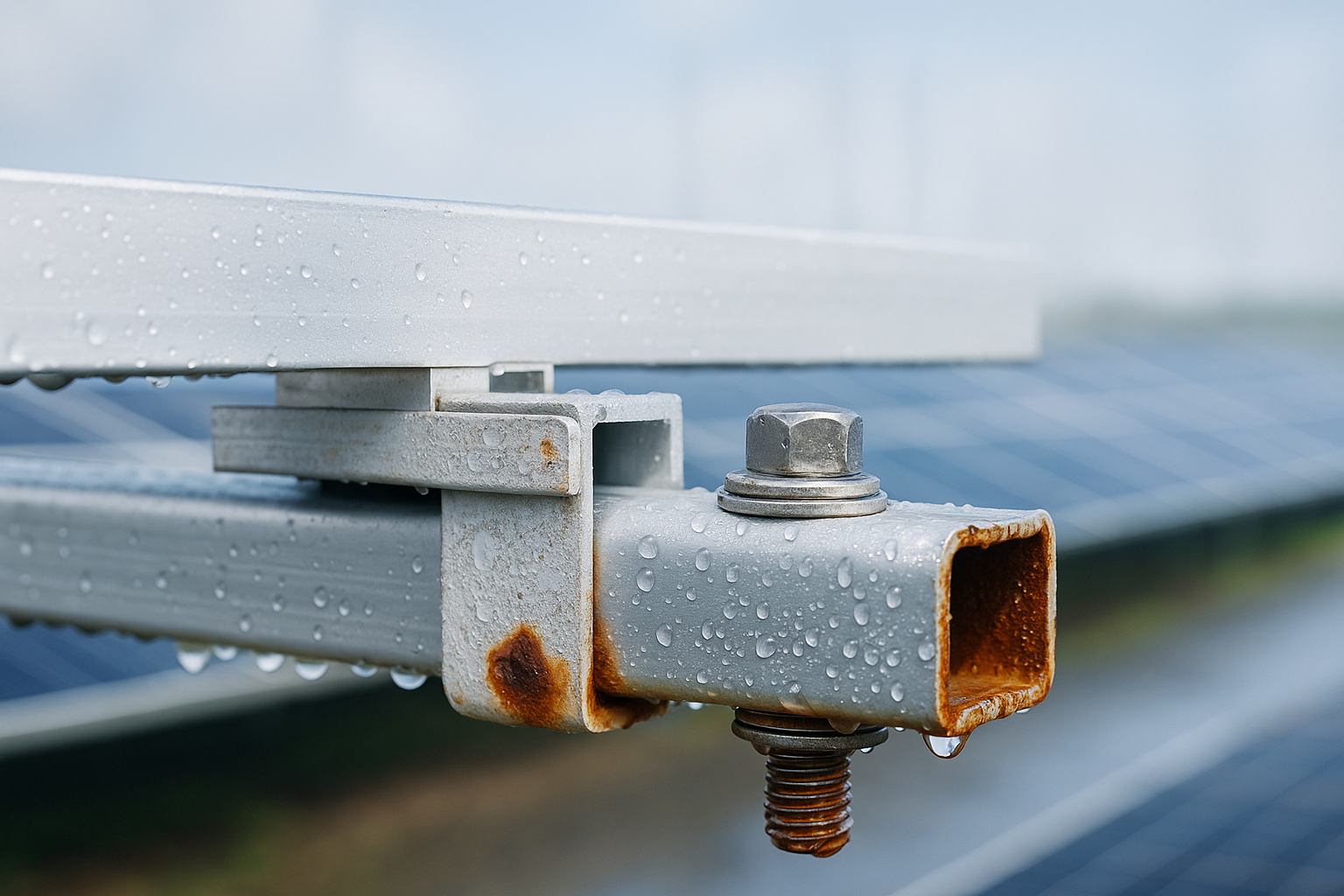 Korozja w instalacjach PV. Co naprawdę niszczy konstrukcje i jak temu zapobiegać?