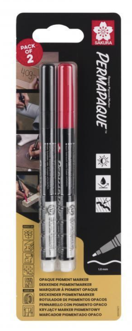 Markery Permanentne Permapaque – cienka końcówka