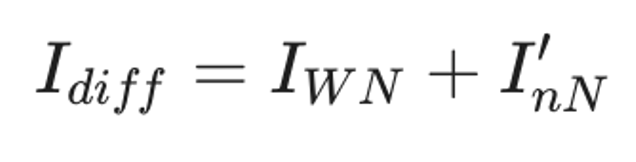 Wzór na prąd różnicowy (różnicowy prąd zadziałania).
