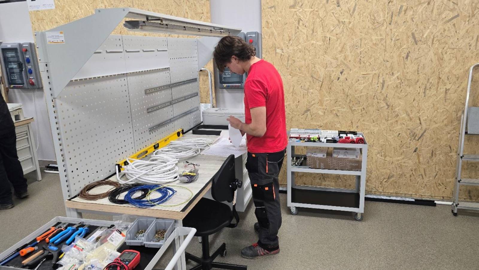 konkurs złoty bezpiecznik - uczestnik podczas zadania